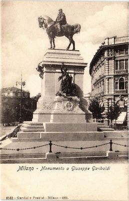 CPA AK MILANO Monumento a Giuseppe Garibaldi ITALY (541341)