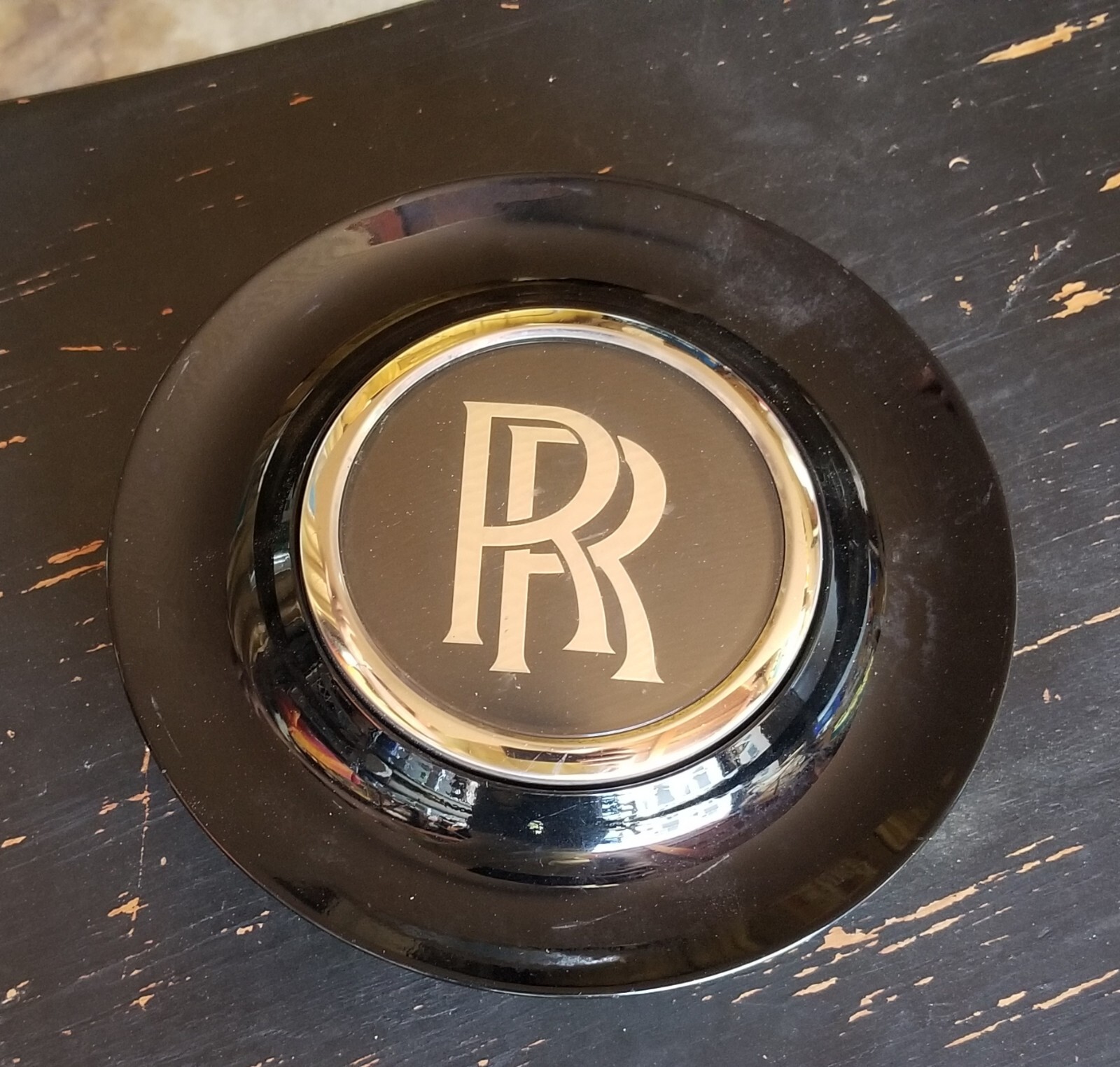 Rolls Royce Center Cover + Bezel Black Ghost Dawn Wraith Wheels Genuine OEM