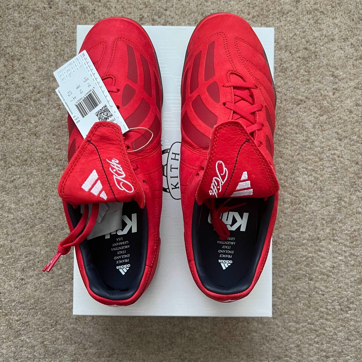 Adidas x Kith Predator 2002 IC Red White - Size UK10 - Brand New 