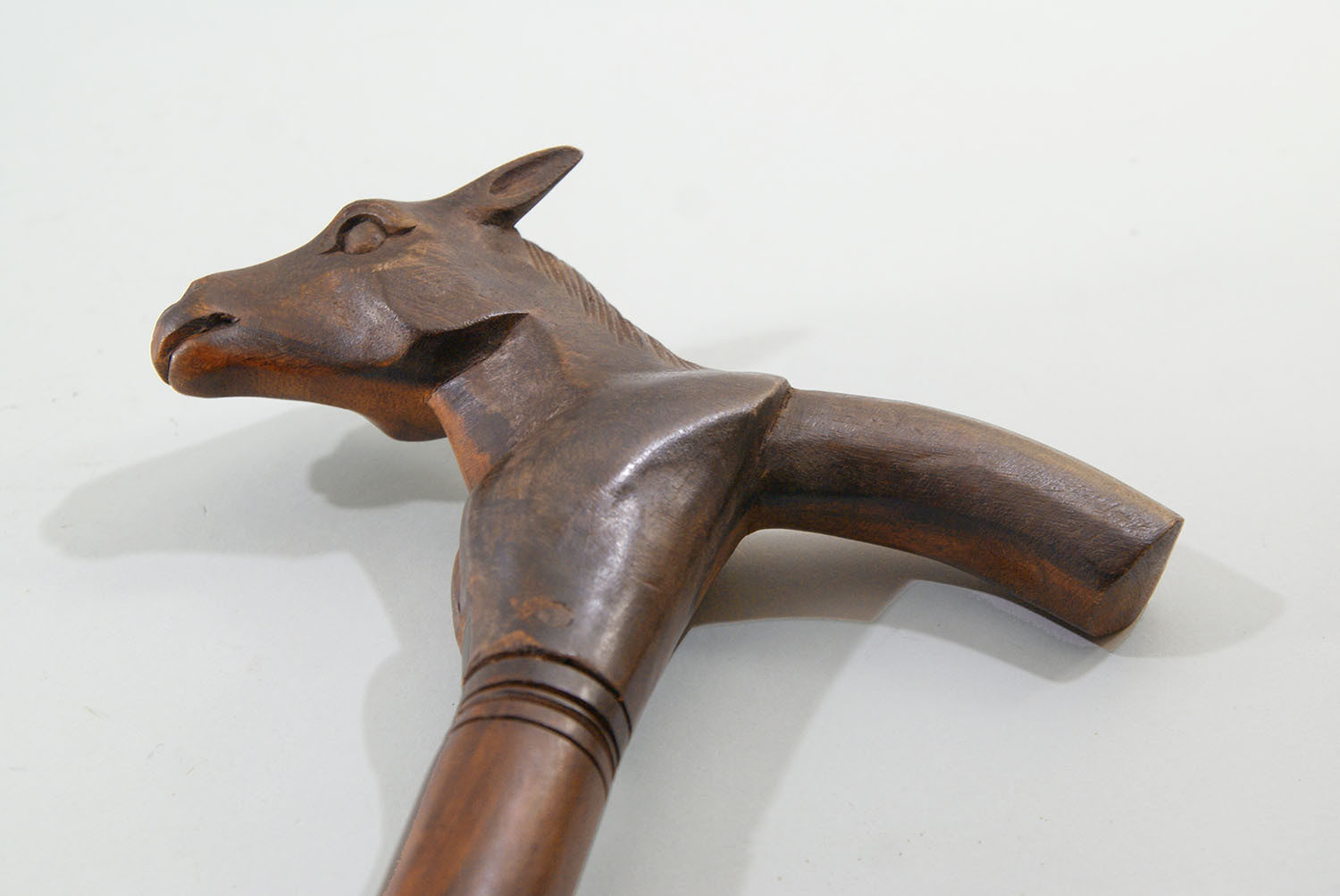 CANNE DE MARCHE EN BOIS SCULPTE, tête de cheval, cane, walking stick | eBay