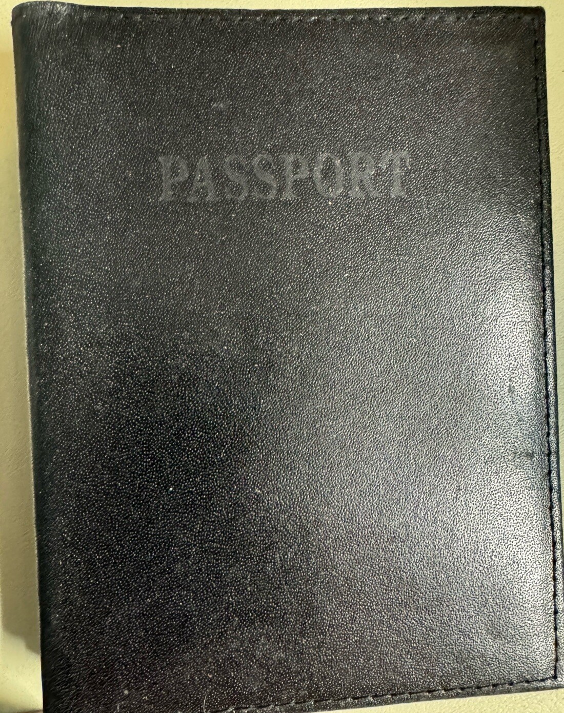 Leather Passport Holder for US Travelers with Card Slots  -image