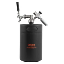 Beer Growler Tap System 170Oz 5L Mini Keg Keg Growler with Pressure Display