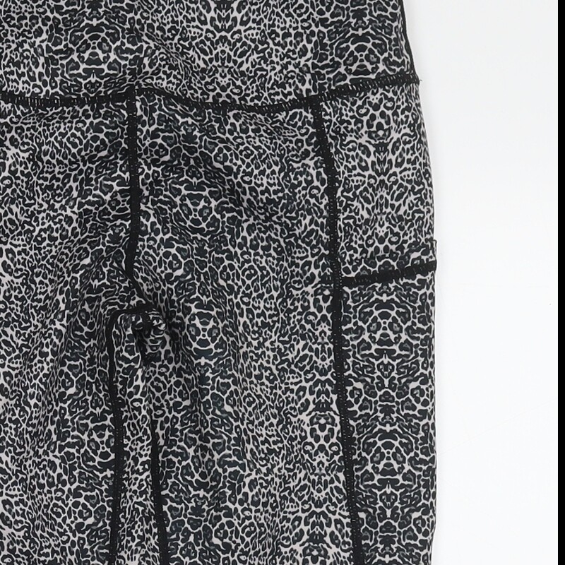 Ouges Womens Black Animal Print Polyester Pedal P… - image 6