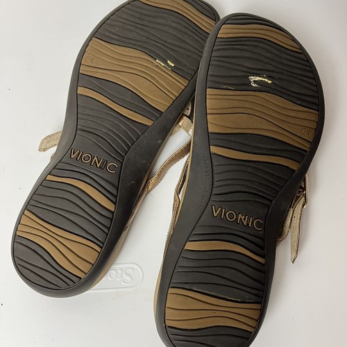 Vionic Women's Rest Karina Toe-Post Sandal Thong Orthotic Arch Support Bronze 9 | eBay