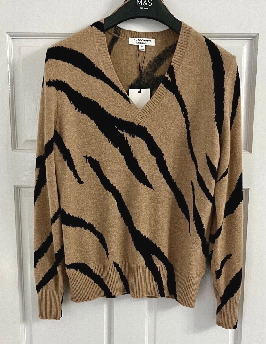 M and s animal print jumper sale