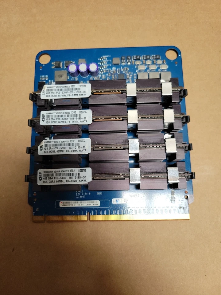 16GB KIT 4X 4GB 2RX4 PC2-5300F  DDR2-667 240PIN  ECC FB-DIMM FB DUAL RANK 256X4  - Image 2 of 4