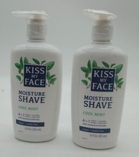 Kiss My Face Lot Pack Of 2 Moisture Shave Cool Mint 11 fl.oz Vegan Free Shipping