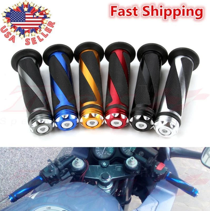 Guidão de motocicleta borracha gel 7/8" para Honda Suzuki GSXR600 R1000 - Imagem 4 de 4