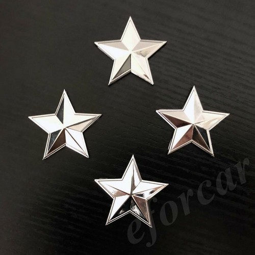 2pcs Metal Chrome Lone Star Texas Edition Car Trunk Emblem Badge Decal Stickers