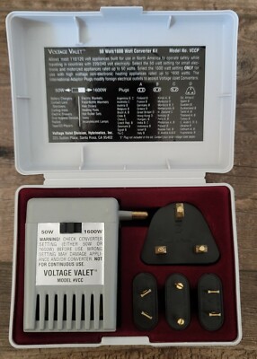 Voltage Converter Voltage Valet 50/1600 Watt Foreign Travel Kit 