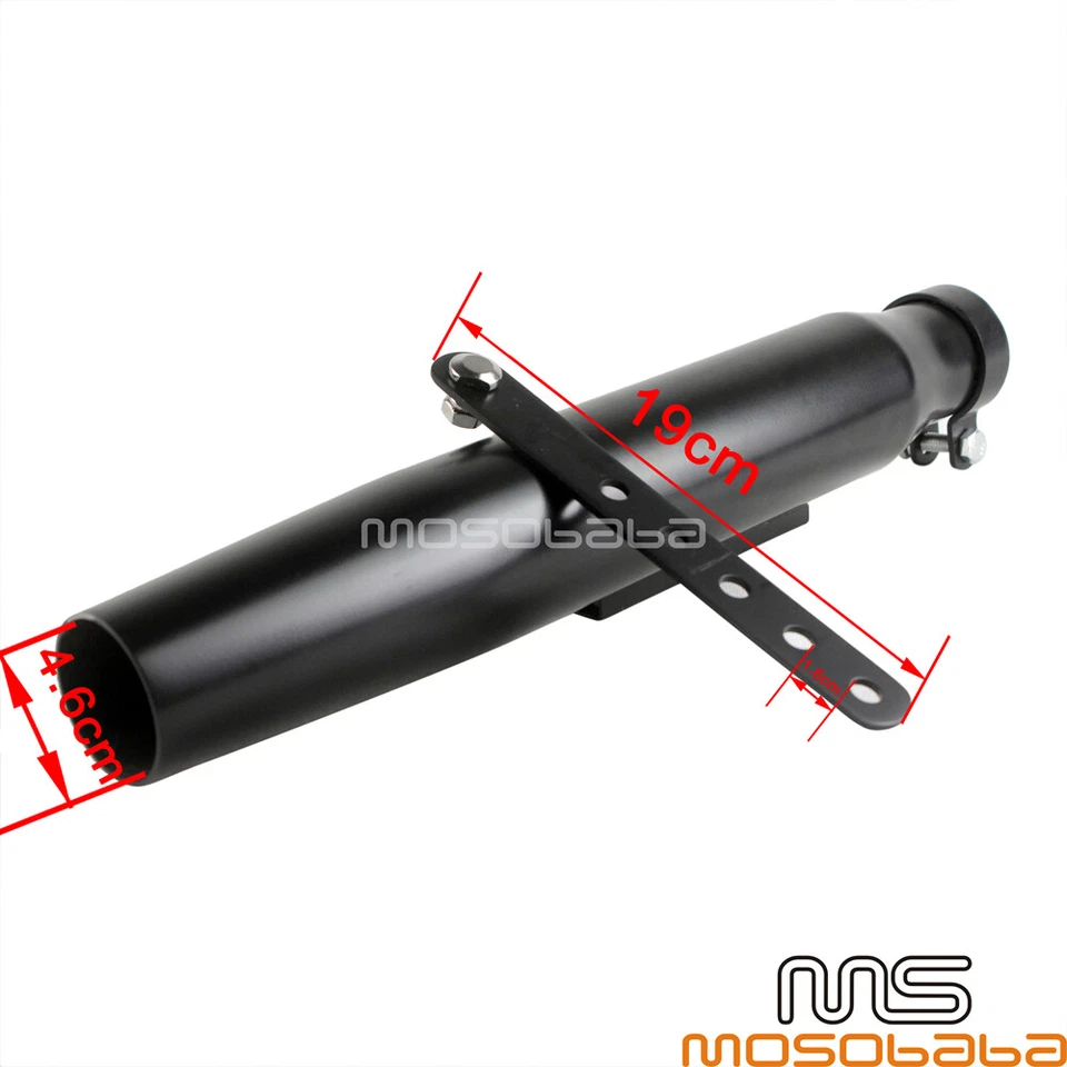 Silenciador de escape giratorio universal silenciador de tubo de ventilación deslizable para Suzuki DR-Z125 Foto 2 de 4