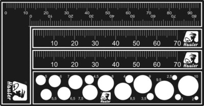 Brengun HQT006 - try square, rule and circle template - Neu