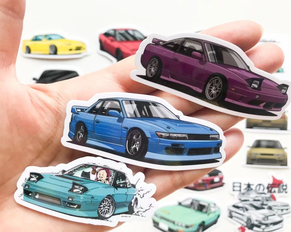 24 piezas pegatinas de vinilo JDM coche para Nissan S13 Silvia 180sx 200sx 240sx Drift legend Foto 4 de 4