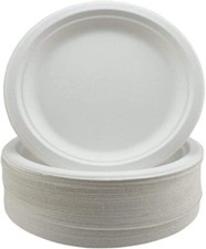 40 Clear Plastic Party Plates Bowls Recyclable & Eco Plates Bowls