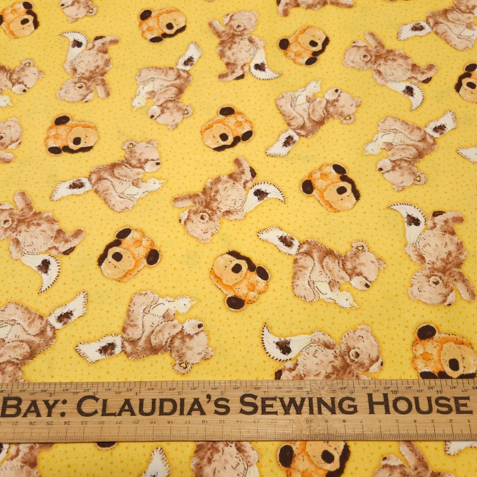 Palomitas de maíz y amigos por amortiguar tesoros oso de peluche corazón lunares amarillo Foto 2 de 3