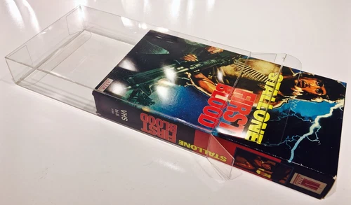 10 klare VHS-Box Schutzfolien für Standard VHS-Kassetten Kunststoff Display Hüllen Boxen - Bild 1 von 8