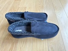 Dearfoams Whipstitch Moccasin Slippers with Memory Foam Men's Size :XL