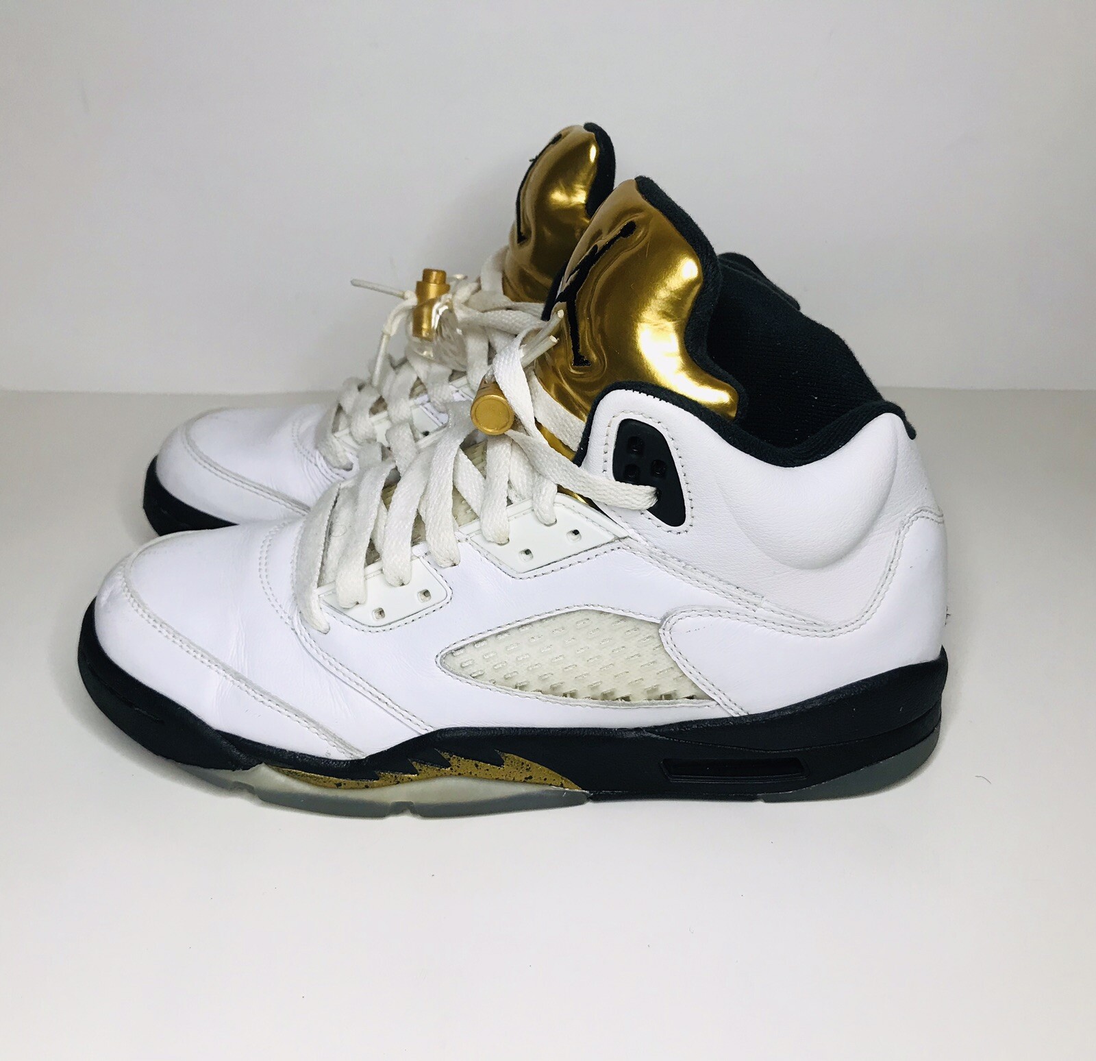 jordan 5 white and gold