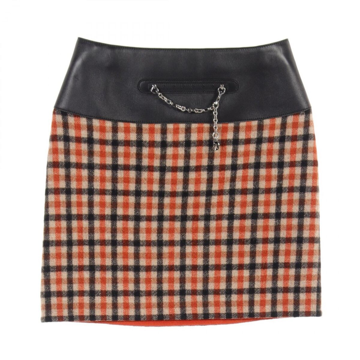 HERMES skirt jupe mini #34 charm 3H0322DE cashmere wool HERMES skirt jupe mini #34 charm 3H0322DE cashmere wool