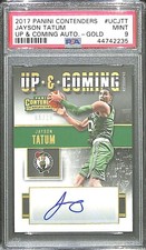 2017-18 Contenders Up and Coming Gold Autograph #UC-JTT Jayson Tatum 6 of 10