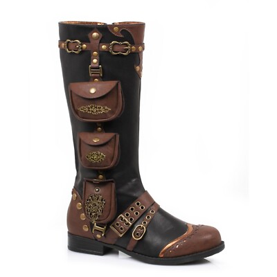 Mens Burning Man Renaissance Distressed Knee Boots Viking Renaissance Boots, Ren Faire Medieval Boots Cosplay  main image 4