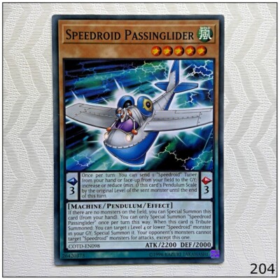Speedroid Passinglider - COTD-EN098 - Common 1st Edition Yugioh