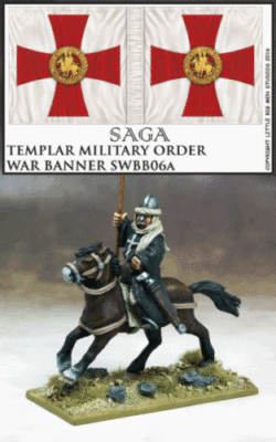 Teutonic Knight SAGA SWBB015 Mounted Ordenstaat War Banner & Bearer Crusades Teutonic Knight SAGA SWBB015 Mounted Ordenstaat War Banner & Bearer Crusades