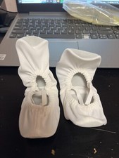 Leo's Dancewear White Sockette-Criss Cross, Style 005, Medium Width, Adult Sizes