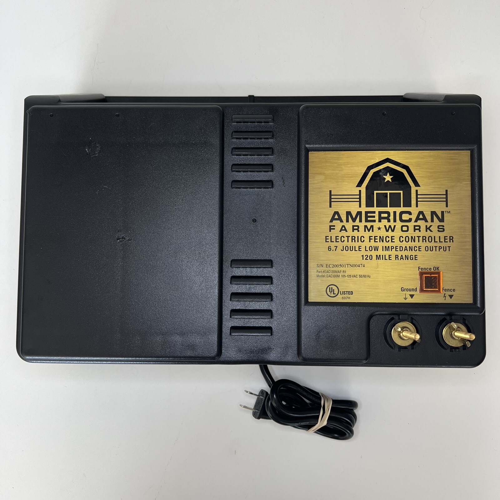 American Farm Works 120 Miles Electric Fence Controller Low Impedance