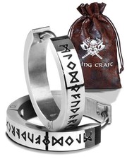 Viking Craft Wikinger Ohrringe Männer Edelst...