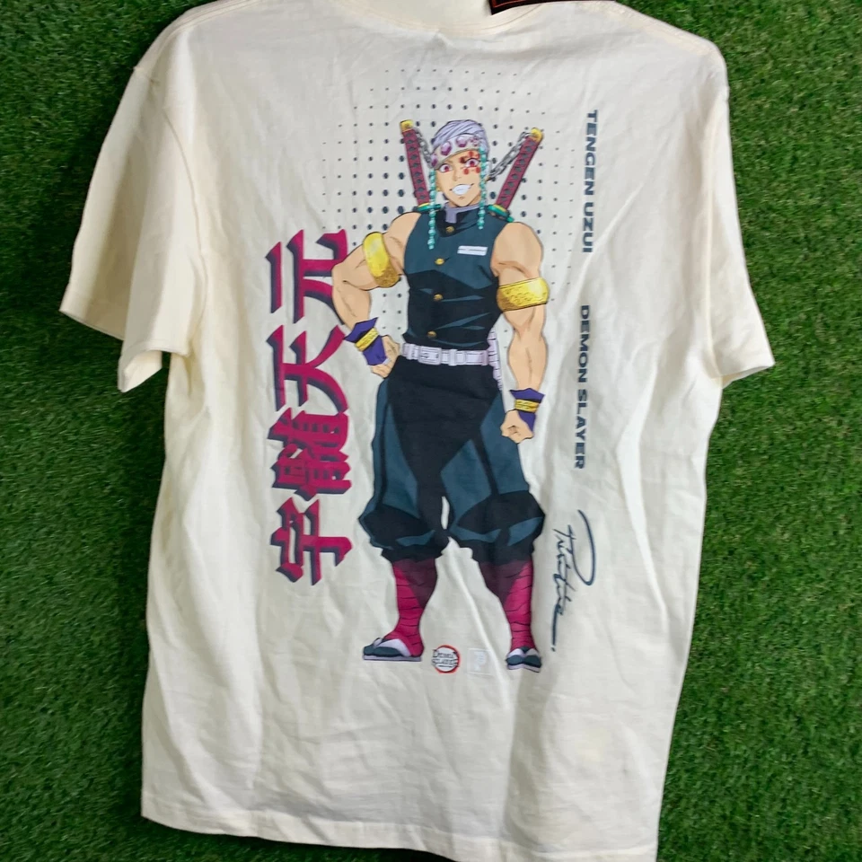 Camiseta Primitive X Demon Slayer Para Hombre M Marfil Tengen Uzui Patinetas Foto 3 de 4