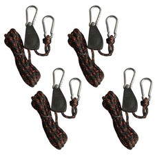 Tenda a baldacchino da esterno sistema di corde a puleggia regolabile con forti corde in nylon