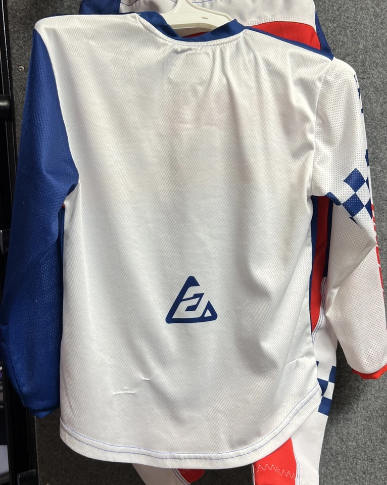 Racing jersey And pants- Youth- Small-Answer Brand Preowned Orange Blue White - Image 4 of 4