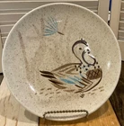 Vintage Red Wing Pottery Bob White Quail 8" Salad Plate