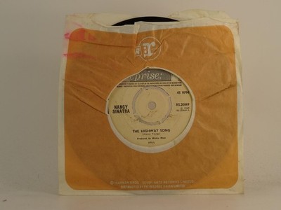 NANCY SINATRA THE HIGHWAY SONG (78) 2 Track 7'' Single including Company Sleeve R