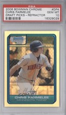2006 Bowman Draft Chrome Picks Refractor Chris Parmelee #DP4 PSA 10 GEM MT 1b0