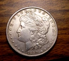 MORGAN SILVER DOLLAR 1890 NICE AU/BU ORIGINAL BETTER GRADE