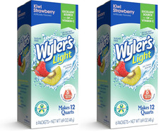 Wyler s Light Pitcher Packs Water Drink Mix, Kiwi Strawberry, 6 Packets 2 Pack