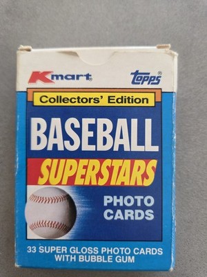1990 Topps Kmart Baseball Superstars Factory Sealed Complete 33 Card Set NEW!!!