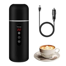 Electric Travel Kettle,12V/24V Car Coffee Warmer Kettle,Portable Hot Water Bo...