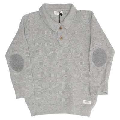 Newbie by KappAhl, Strickpullover, Größe: 86/92, Grau, Baumwolle, Einfarbig #iSP