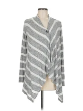 AB Studio Women Gray Cardigan M