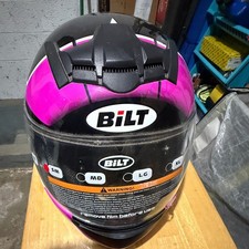 bilt viper full face motorcycle helmet BILT Viper Full Face Motorcycle Helmet Sun Shield Air Flow Matte Black  Small for sale online