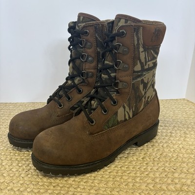 Rocky Boots 831 Men s Size 6M Leather Camo Hunting Work Boots Oil Resistant USA