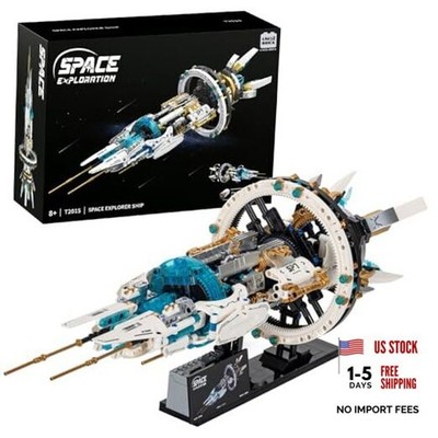 Space Spaceship Building Blocks Set,with Lights and Power Motor,Interstellar