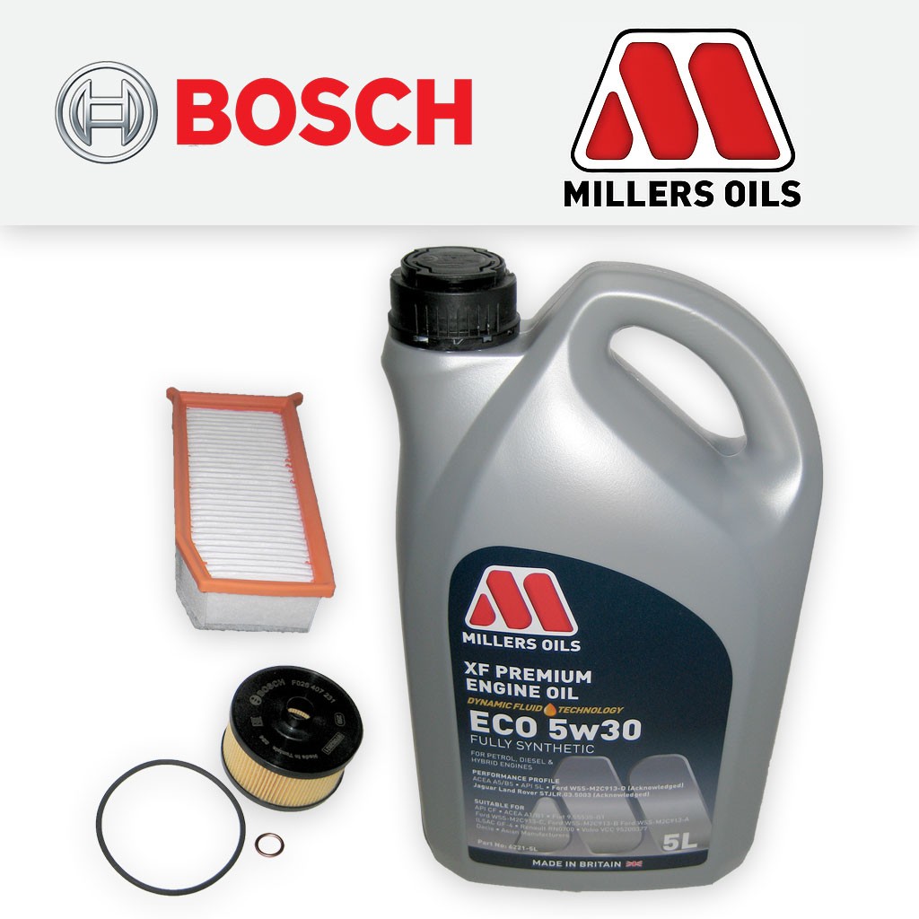 SERVICE KIT for DACIA DUSTER 1.2 TCE 125 H5F OIL AIR FILTERS +OIL (2013-2018)