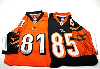 Lot of 2 Cincinnati Bengal's Jerseys Terrell Owens & Chad Johnson