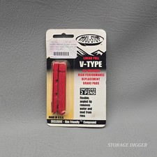 NEW Kool Stop Linear Pull V-Type KS-LPVBR Red Replacement Brake Pads Made in USA