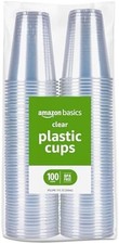 Small Disposable Clear Plastic Cups 9oz 100 Count