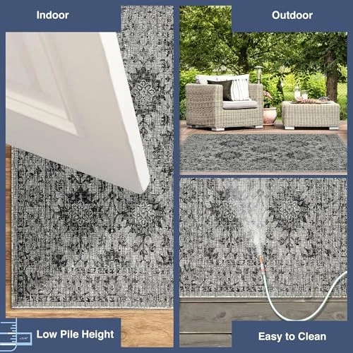  CARMEL Indoor/Outdoor Power Loomed Synthetic Blend Low Profile Area Rug -  - Picture 5 of 7